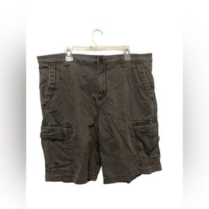 Y2K Unionbay Men’s Gray Cargo Shorts Waist 42